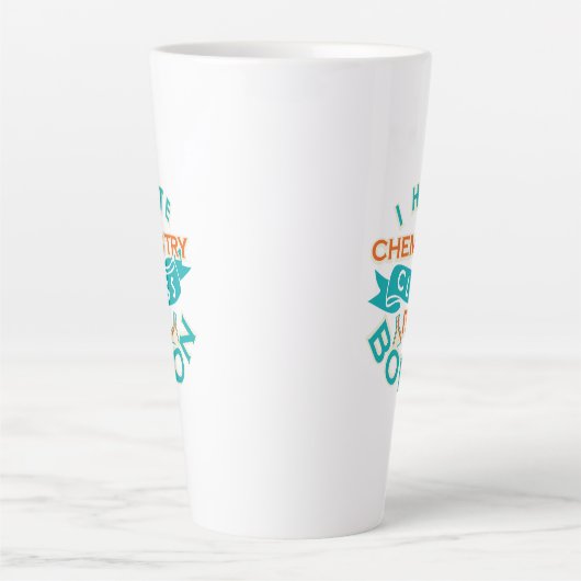 化学おもしろい授業はホウ素科学先生Gag カフェラテマグ (正面)