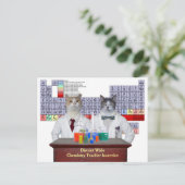 化学おもしろい猫 ポストカード (スタンド正面)