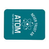 化学おもしろい的なジョーク絶対に原子を信用しない マグネット (横)