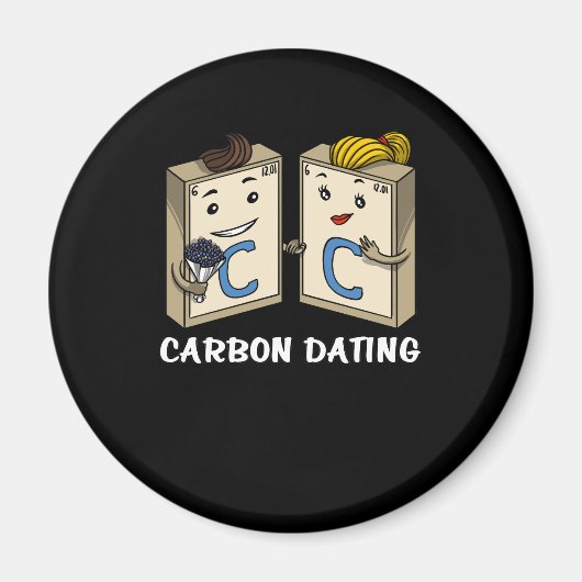 化学おもしろい科学デートすること マグネット (正面)