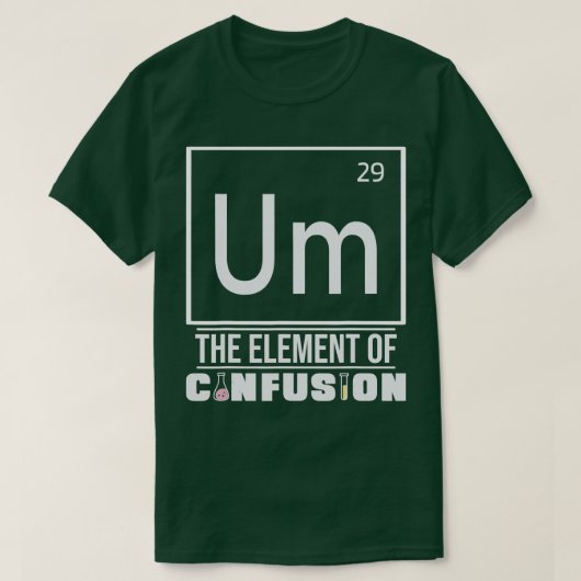 化学おもしろい科学 Tシャツ (デザイン正面)