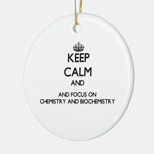 化学および生物化学の平静そして焦点を保って下さい セラミックオーナメント (左)