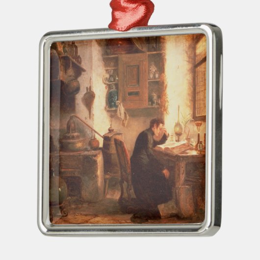 化学および薬学の学生 メタルオーナメント (左)