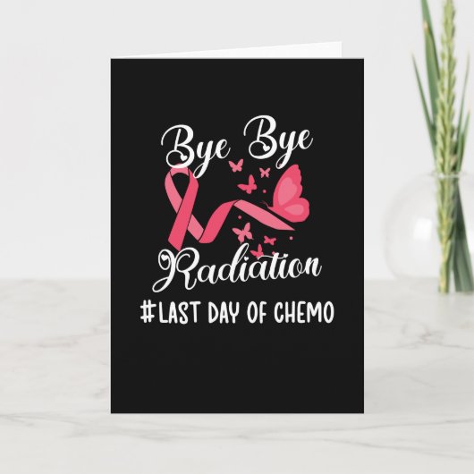 化学がんを克服した放射線の最終日 カード (正面)