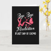 化学がんを克服した放射線の最終日 カード (黄色い花)