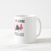 化学がんを克服した放射線の最終日 コーヒーマグカップ (正面右)