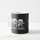 化学がロックする サイエンス ロックバンド コーヒーマグカップ (正面左)