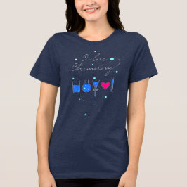 化学が好き "I love you" 隠しテキスト ダーク トライブレンドＴシャツ