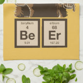 化学くまによって発見されるビール キッチンタオル (折り畳み)