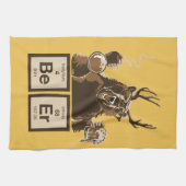 化学くまによって発見されるビール キッチンタオル (横)