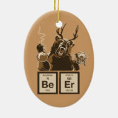 化学くまによって発見されるビール セラミックオーナメント (裏面)