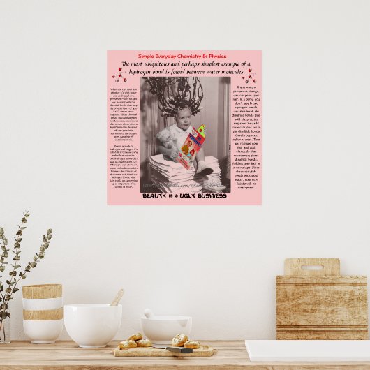 「化学とカール」 ポスター (キッチン)