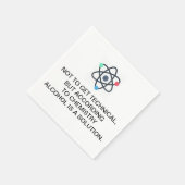 化学によればアルコールは溶液だ スタンダードカクテルナプキン (角)