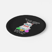 化学のプン生徒が猫好き ペーパープレート (アングル)