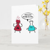 化学の先生へのユーモアギフト カード (黄色い花)