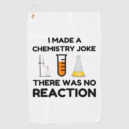化学の冗談を言った ゴルフタオル (正面)