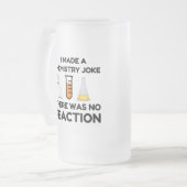 化学の冗談を言った フロストグラスビールジョッキ (正面左)