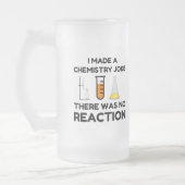 化学の冗談を言った フロストグラスビールジョッキ (左)