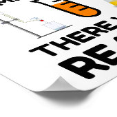 化学の冗談を言った ポスター (角)