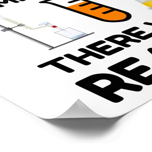 化学の冗談を言った ポスター (角)