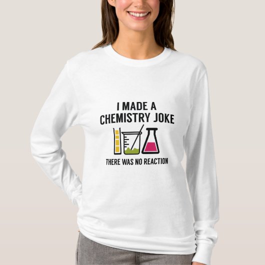 化学の冗談を言った Tシャツ (正面)