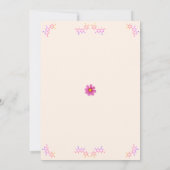 化学の花パーティーへの招待 招待状 (裏面)