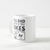化学はアルゴンをジョークにする コーヒーマグカップ (正面左)