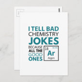 化学はアルゴンをジョークにする ポストカード (正面/裏面)