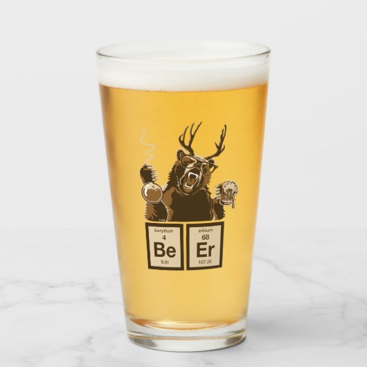 化学はビールを発見した タンブラーグラス (ドリンク正面)