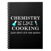 化学は料理みたい - 面白い化学者の名言 ノートブック (正面)