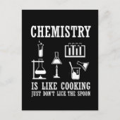 化学は料理みたい - 面白い化学者の名言 ポストカード (正面)