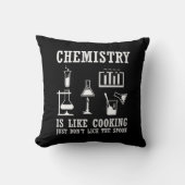 化学は料理化学おもしろい引用文だ クッション (正面)
