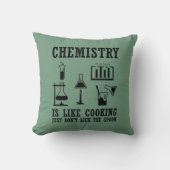 化学は料理化学おもしろい引用文だ クッション (正面)