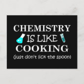 化学は料理化学おもしろい引用文だ シーズンポストカード (正面)