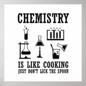 化学は料理化学おもしろい引用文だ ポスター (正面)