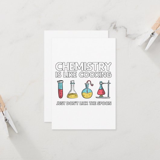 化学は料理 カード (正面/裏面インサイチュ)