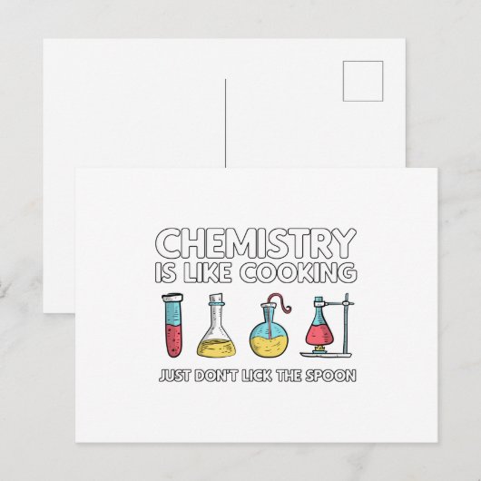 化学は料理 ポストカード (正面/裏面)