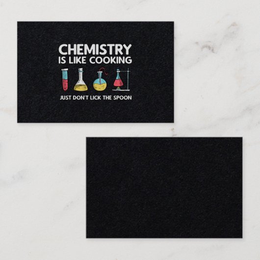 化学は料理 名刺 (正面/裏面)