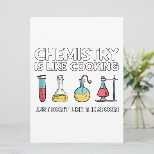 化学は料理 案内状 (スタンド正面)