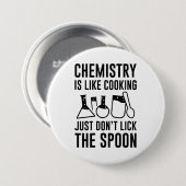 化学は料理 缶バッジ (正面&裏面)