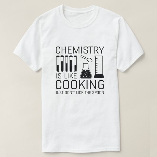 化学は料理 Tシャツ (デザイン正面)