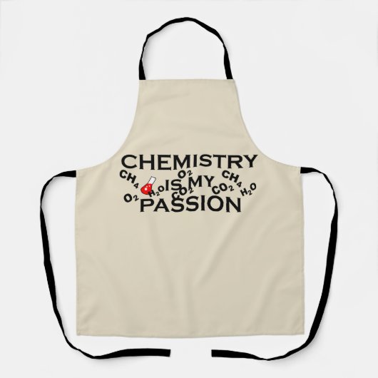 化学は私の情熱の化学者おもしろい引用文だ エプロン (正面)