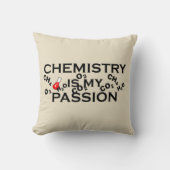 化学は私の情熱の化学者おもしろい引用文だ クッション (正面)