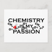 化学は私の情熱の化学者おもしろい引用文だ シーズンポストカード (正面)