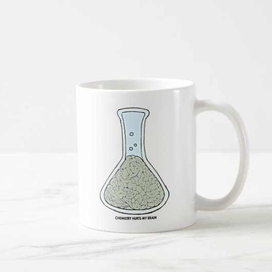 化学は私の脳を痛める コーヒーマグカップ (右)