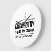 化学は調理しています ラージ壁時計 (傾斜)