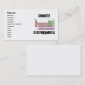 化学は非常に基本的である（周期表） 名刺 (正面/裏面)