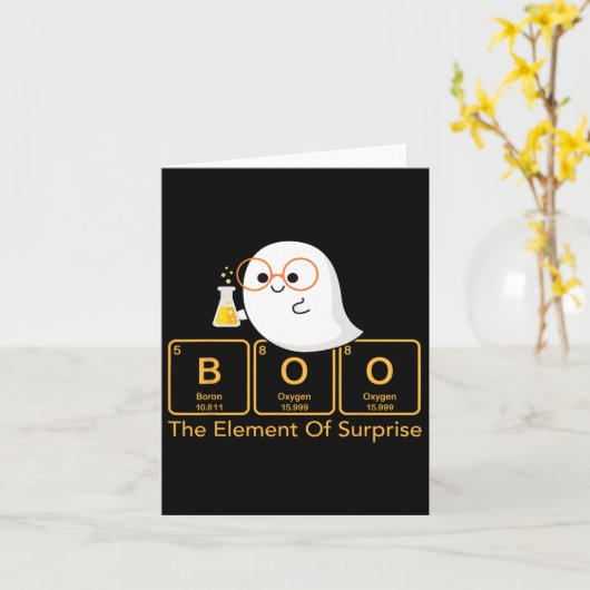 化学は驚くほど可愛い化学者の要素を取得する カード (黄色い花)