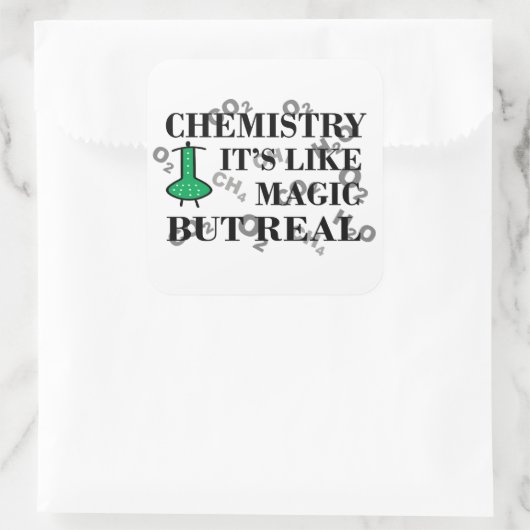 化学は魔法だ実在が スクエアシール (バッグ)