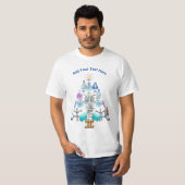 化学よ、化学者のクリスマスツリー Tシャツ (正面フル)